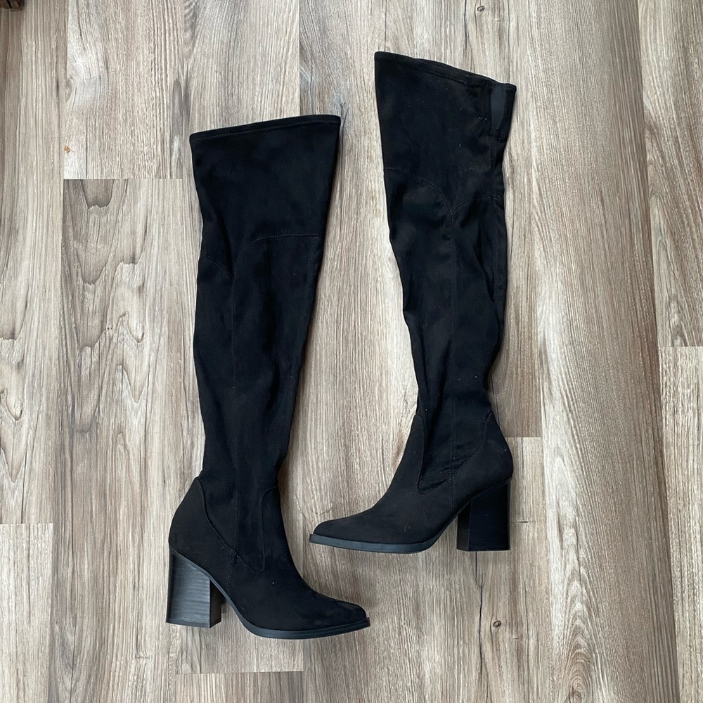 Marc Fisher Black Over-the-Knee Boots
